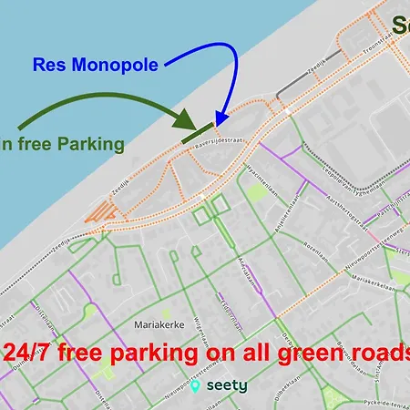 Vakantieverblijf Monopole Apartment Ostend