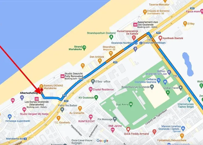 Vakantieverblijf Monopole Apartment Ostend